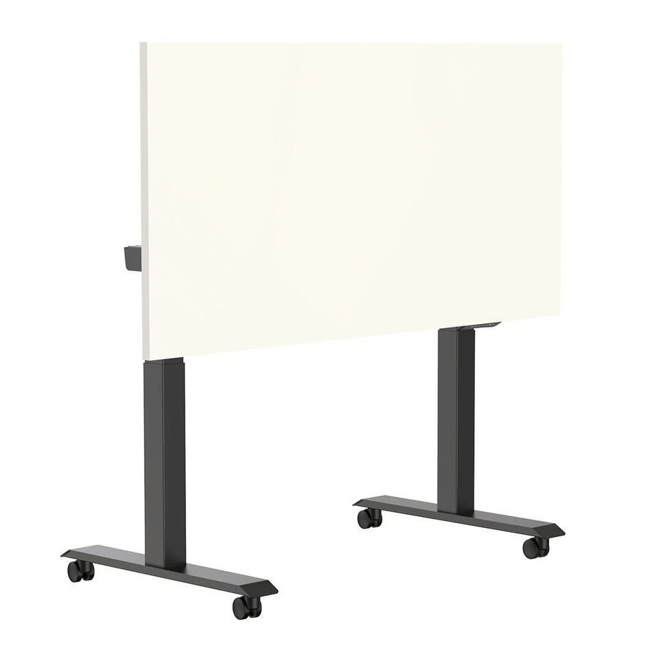 Elektrisch Verstelbaar, Opklapbaar En Verrijdbaar Bureau - 160x80 Cm - Zwart 3 Elektrisch Verstelbaar, Opklapbaar En Verrijdbaar Bureau - 160x80 Cm - Zwart