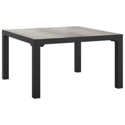 VidaXL - Tuintafel - Grijs - DPC En Staal - 55 X 55 X 31 Cm 6 VidaXL - Tuintafel - Grijs - DPC En Staal - 55 X 55 X 31 Cm -Meubelpromotie 1000170673