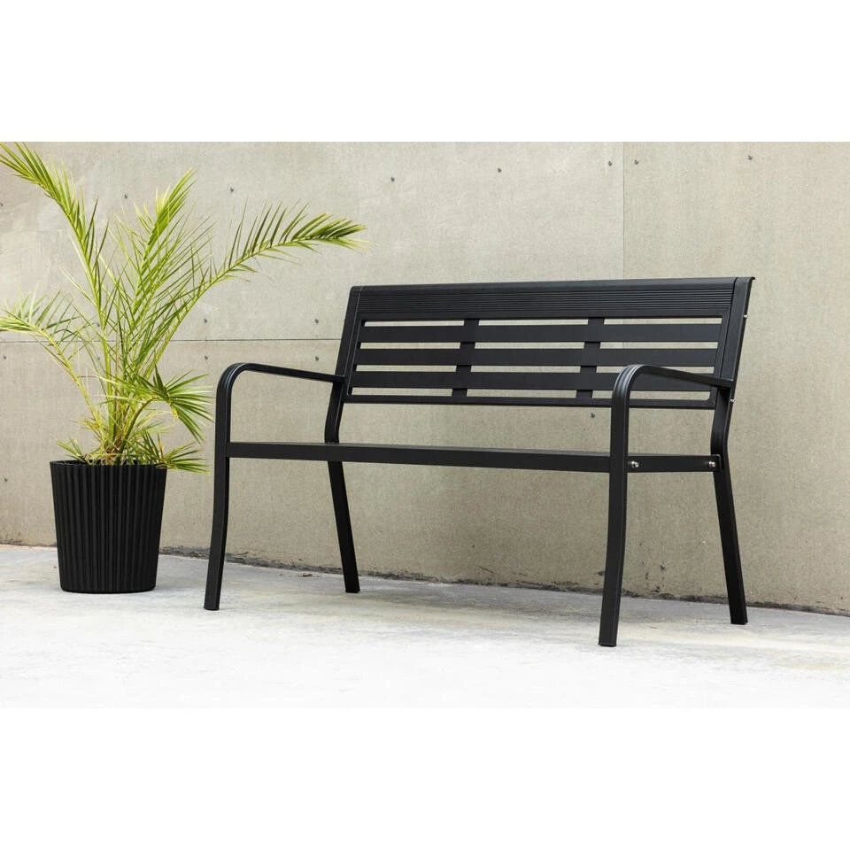 Svea - Layla Tuinbank - 125 Cm - Zwart 3 Svea - Layla Tuinbank - 125 Cm - Zwart