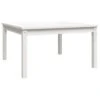 VidaXL - Loungetafel - Wit - Massief Grenenhout - 82,5x82,5x45 Cm 1 VidaXL - Loungetafel - Wit - Massief Grenenhout - 82,5x82,5x45 Cm -Meubelpromotie 1000172532
