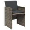 VidaXL - Tuinstoelen Met Kussens - Grijs - Poly Rattan - 4 Stuks 1 VidaXL - Tuinstoelen Met Kussens - Grijs - Poly Rattan - 4 Stuks -Meubelpromotie 1000172601