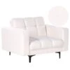 ALNES - Fauteuil - Wit - Polyester