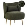 OTSBY II - Fauteuil - Donkergroen - Bouclé 1 OTSBY II - Fauteuil - Donkergroen - Bouclé -Meubelpromotie 1000174053