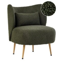 OTSBY II - Fauteuil - Donkergroen - Bouclé