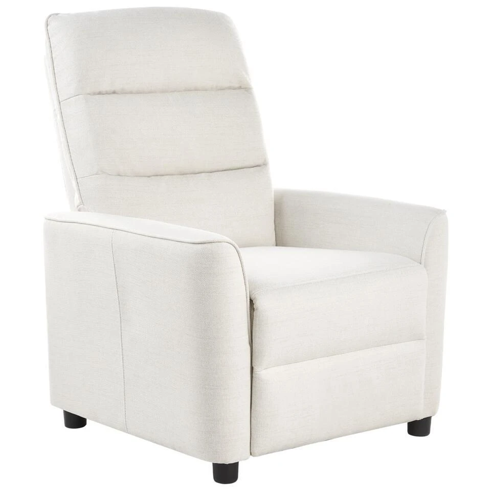 SANDE - Relaxfauteuil - Gebroken Wit - Stof 3 SANDE - Relaxfauteuil - Gebroken Wit - Stof