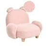 KANNA - Kinderfauteuil - Pastelroze - Bouclé -Meubelpromotie 1000175635