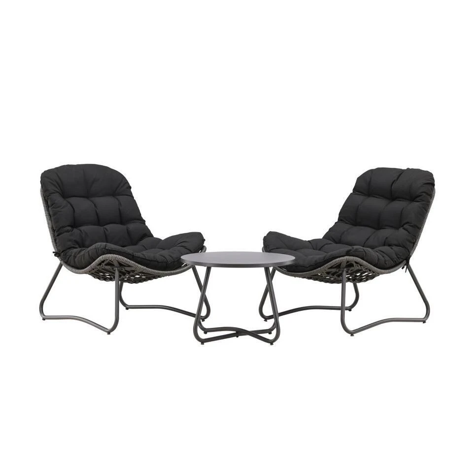 Svea - Mustafa Loungeset - Grijs/zwart 3 Svea - Mustafa Loungeset - Grijs/zwart