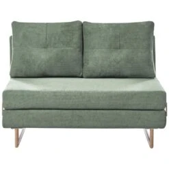 JERSLEV - 2-zits Slaapbank - Lichtgroen - Stof