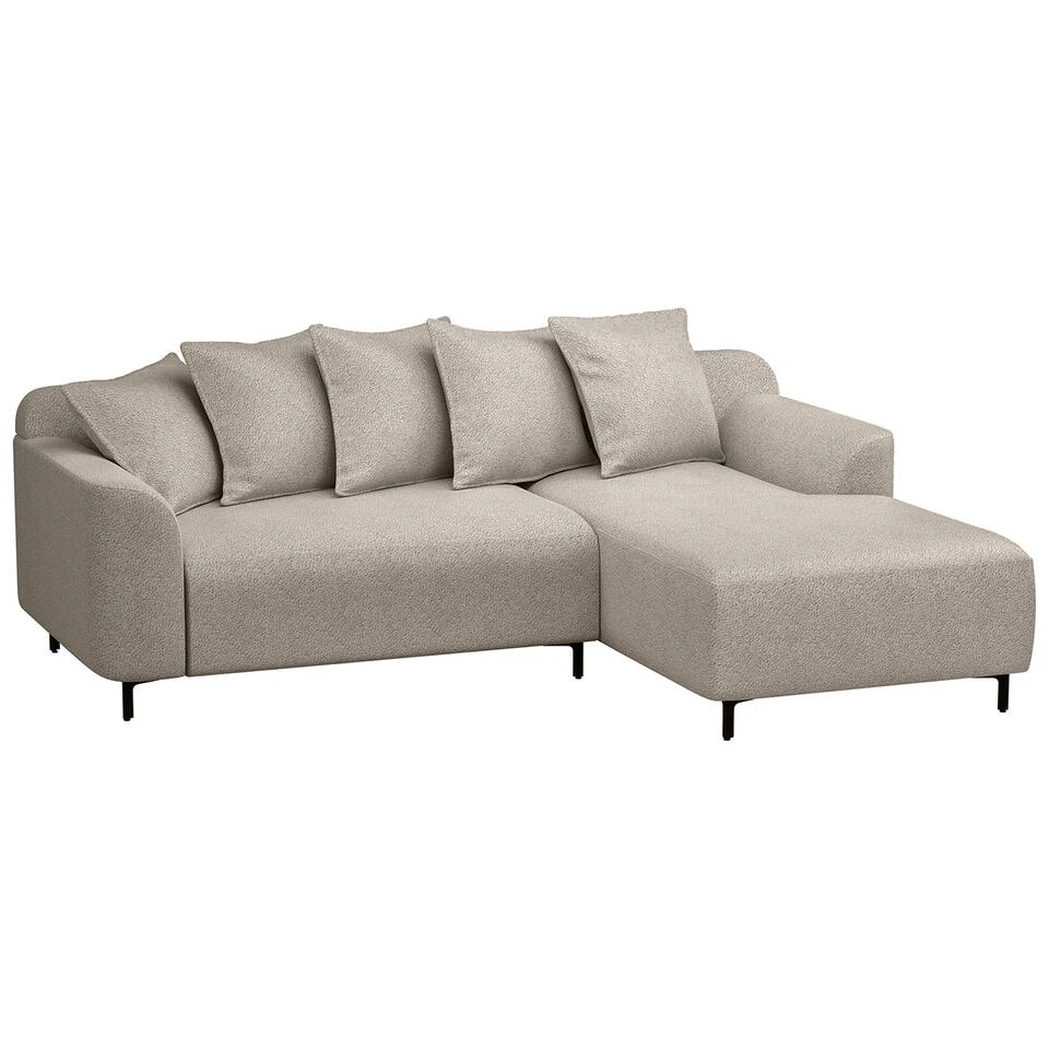 Bank Elsa Met Chaise Longue Rechts - Stof Anthology - Beige 4 Bank Elsa Met Chaise Longue Rechts - Stof Anthology - Beige - Afbeelding 2