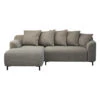 Bank Elsa Met Chaise Longue Links - Stof Eden - Taupe