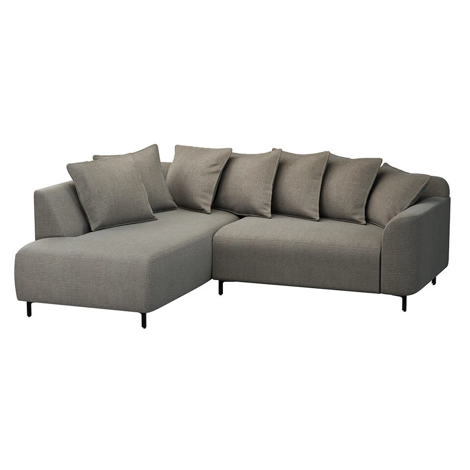 Hoekbank Elsa Links - Stof Eden - Taupe 4 Hoekbank Elsa Links - Stof Eden - Taupe - Afbeelding 2