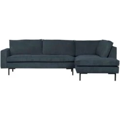 WOOOD Hoekbank Arwin Rechts - Staalblauw