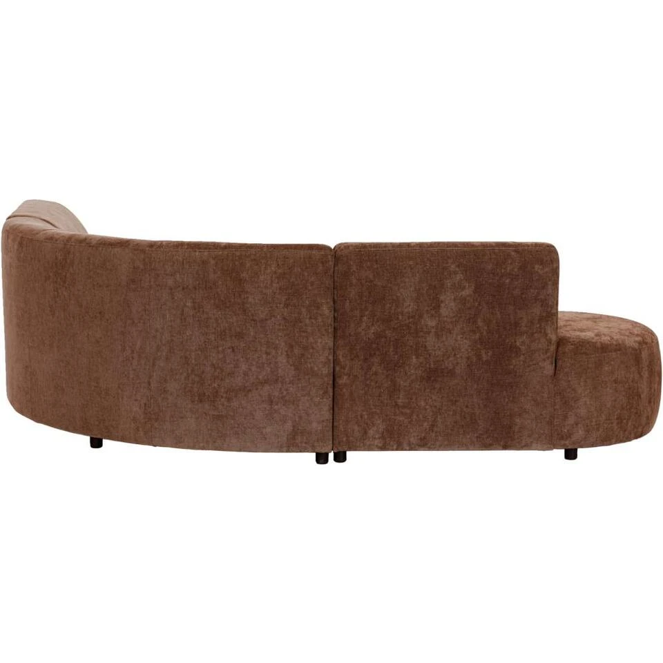 Hoekbank Luna Rond - Stof Rebel - Terracotta 5 Hoekbank Luna Rond - Stof Rebel - Terracotta - Afbeelding 3