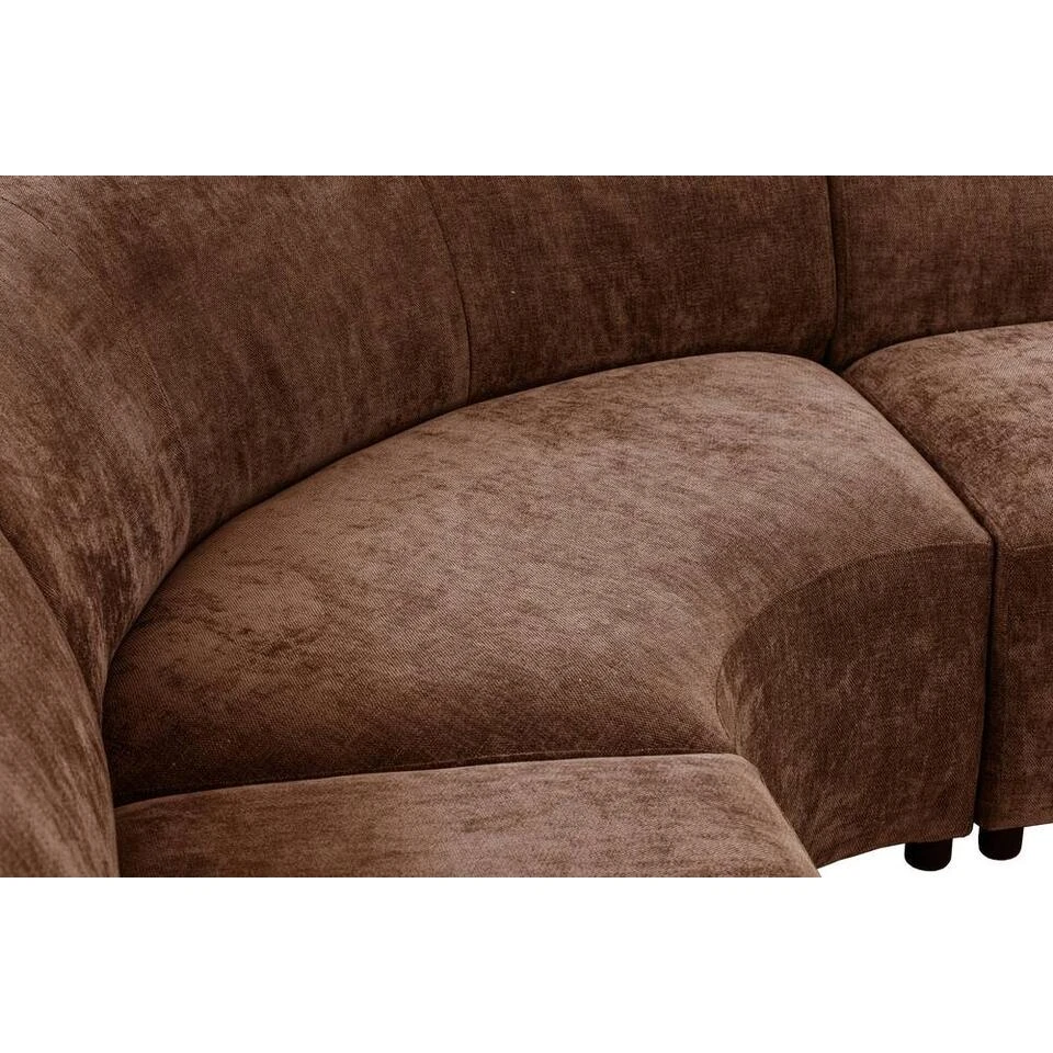 Hoekbank Luna Rond - Stof Rebel - Terracotta 8 Hoekbank Luna Rond - Stof Rebel - Terracotta - Afbeelding 6