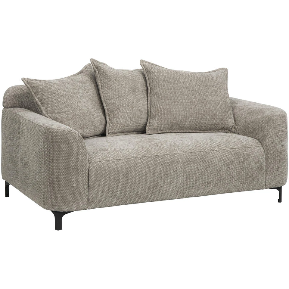 Bank Elsa 2-zits - Stof Eden- Taupe 4 Bank Elsa 2-zits - Stof Eden- Taupe - Afbeelding 2