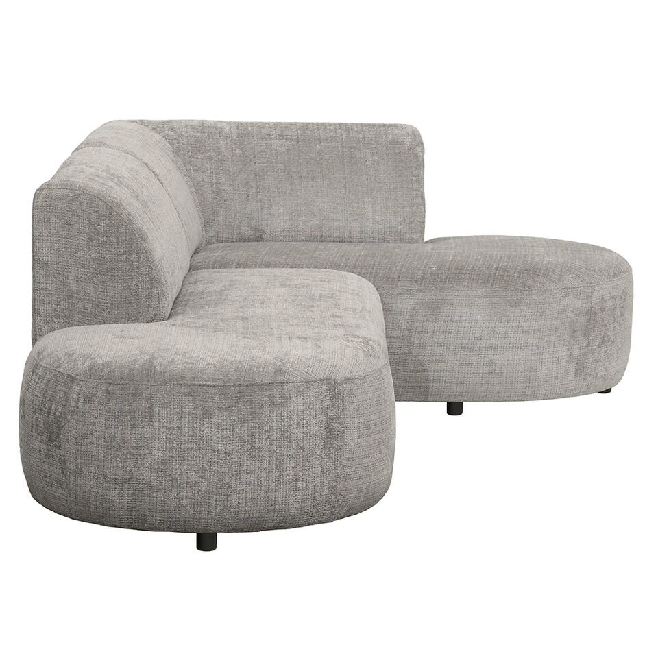 Hoekbank Luna Rechts - Stof Cremona - Beige 6 Hoekbank Luna Rechts - Stof Cremona - Beige - Afbeelding 4