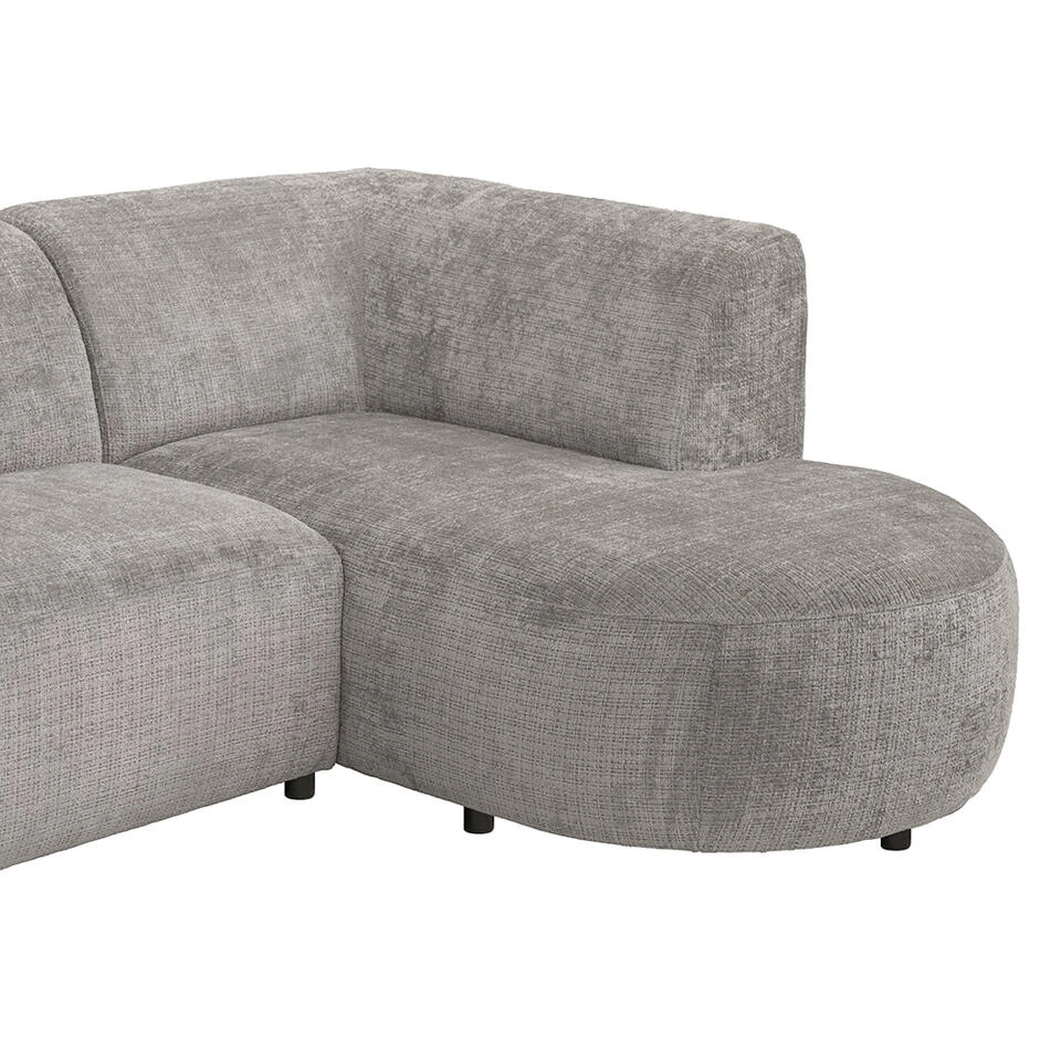 Hoekbank Luna Rechts - Stof Cremona - Beige 8 Hoekbank Luna Rechts - Stof Cremona - Beige - Afbeelding 6