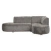 Hoekbank Luna Rechts - Stof Cremona - Taupe 1 Hoekbank Luna Rechts - Stof Cremona - Taupe -Meubelpromotie 10108126