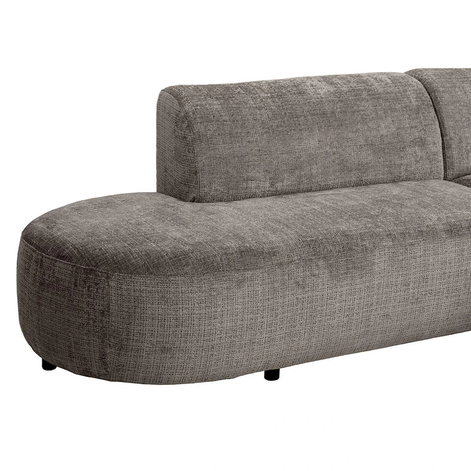 Hoekbank Luna Rechts - Stof Cremona - Taupe 9 Hoekbank Luna Rechts - Stof Cremona - Taupe - Afbeelding 7