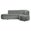 Hoekbank Luna Rechts - Stof Cremona - Grijs