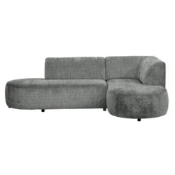 Hoekbank Luna Rechts - Stof Cremona - Grijs