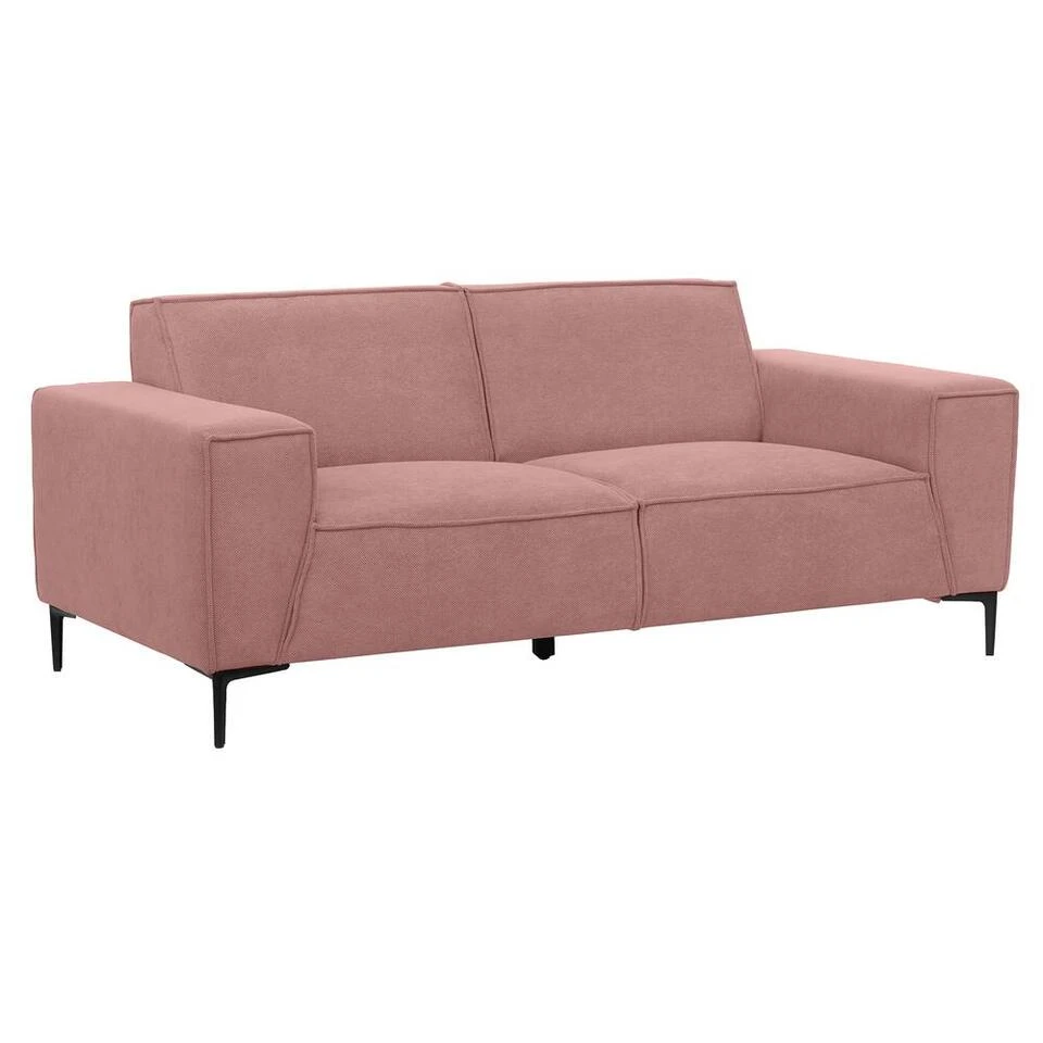 Bank Romy 2-zits - Stof Curio - Roze 4 Bank Romy 2-zits - Stof Curio - Roze - Afbeelding 2