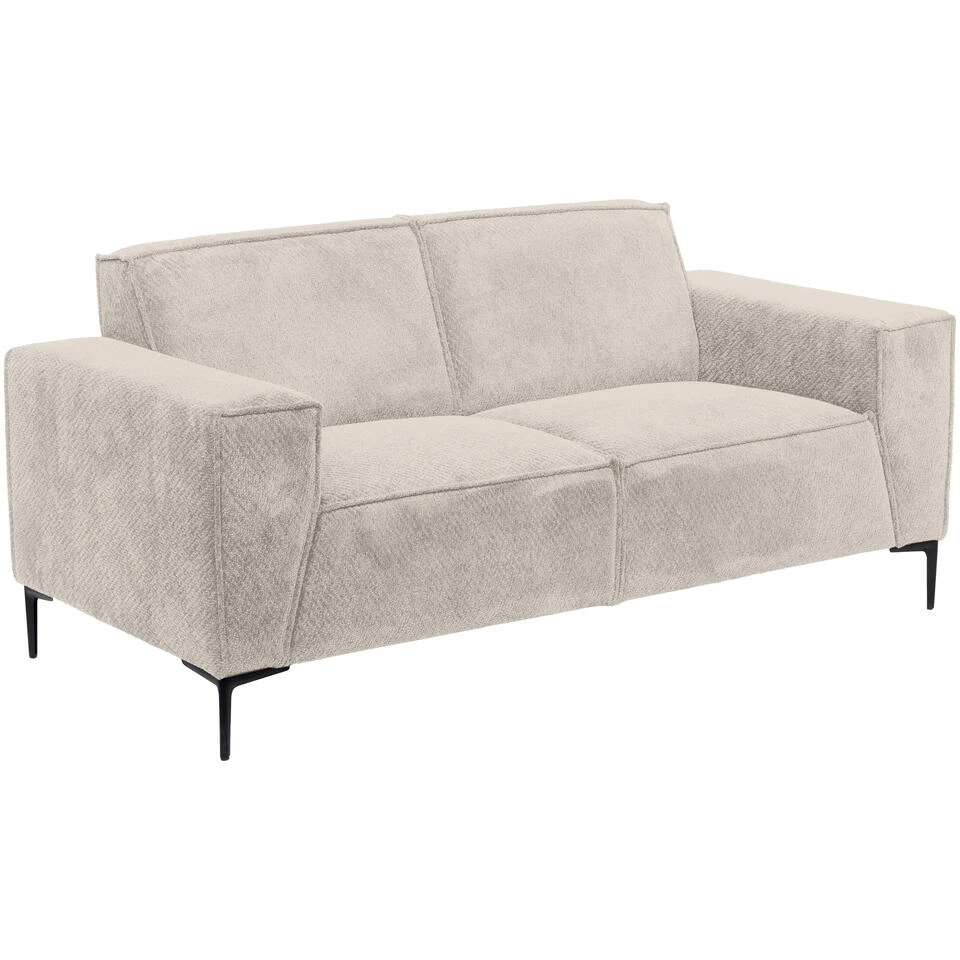 Bank Romy 2-zits - Stof Egon - Beige 4 Bank Romy 2-zits - Stof Egon - Beige - Afbeelding 2