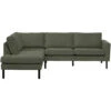 Hoekbank Collin Links - Groen -Meubelpromotie 10108171