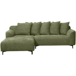 Bank Elsa Met Chaise Longue Links - Stof Anthology - Groen