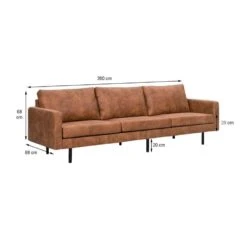Bank Collin 4-zits - Cognac 8 Bank Collin 4-zits - Cognac -Meubelpromotie 10109856 6900