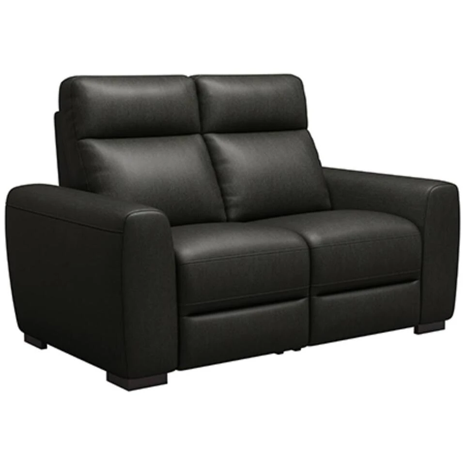 Bank James 2-zits - Stof Melbourne - Zwart 4 Bank James 2-zits - Stof Melbourne - Zwart - Afbeelding 2