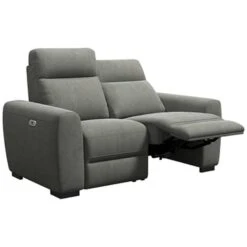 Bank James Verstelbaar 2-zits - Stof Gaucho - Donkergrijs -Meubelpromotie 10111682 0301