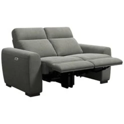 Bank James Verstelbaar 2-zits - Stof Gaucho - Donkergrijs -Meubelpromotie 10111682 0302