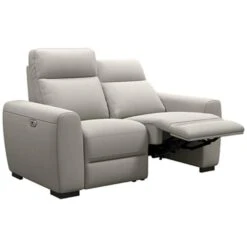 Bank James Verstelbaar 2-zits - Stof Gaucho - Lichtgrijs -Meubelpromotie 10111683 0301