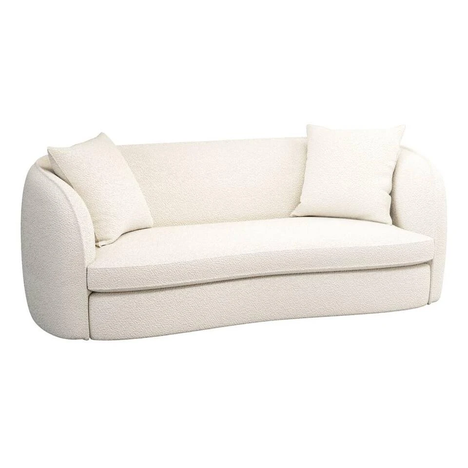 Bank Enzio 3,5-zits - Stof Sirena - Crème 4 Bank Enzio 3,5-zits - Stof Sirena - Crème - Afbeelding 2