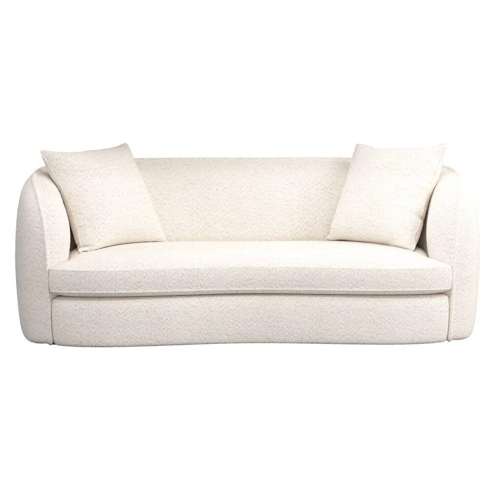 Bank Enzio 3,5-zits - Stof Wales - Crème 3 Bank Enzio 3,5-zits - Stof Wales - Crème