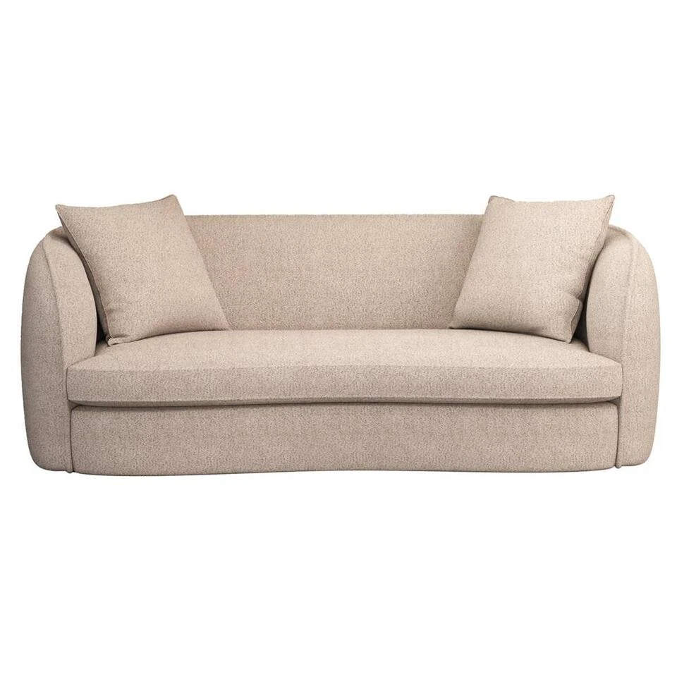 Bank Enzio 3,5-zits - Stof Wales - Taupe 3 Bank Enzio 3,5-zits - Stof Wales - Taupe