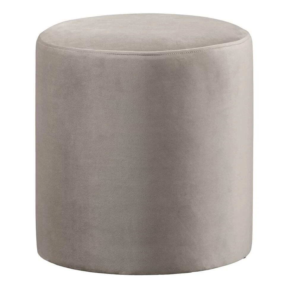 Hocker Wenen - Velvet - Taupe - 40xØ37 Cm 3 Hocker Wenen - Velvet - Taupe - 40xØ37 Cm