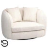 Loveseat Enzio - Stof Wales - Crème -Meubelpromotie 10201243
