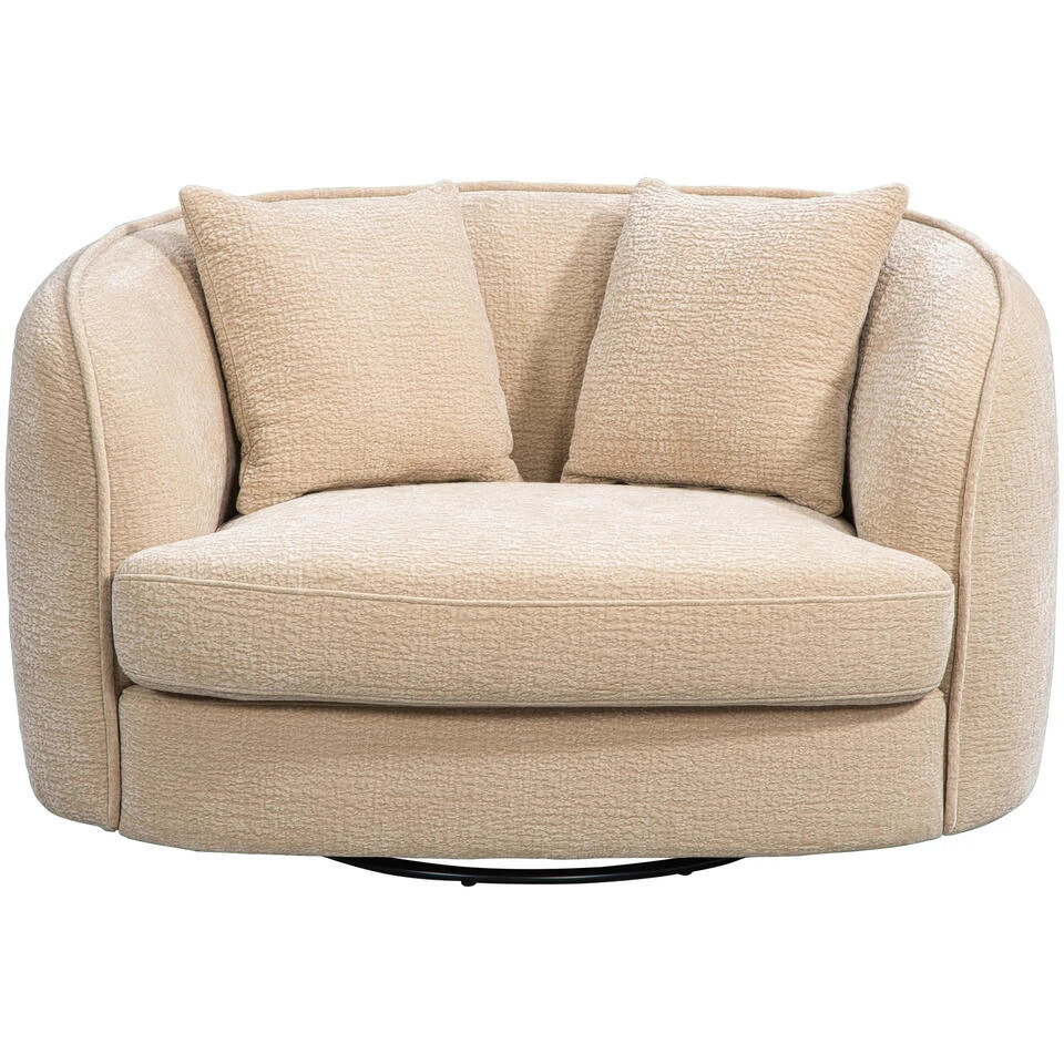 Loveseat Enzio - Stof Elephant - Beige 4 Loveseat Enzio - Stof Elephant - Beige - Afbeelding 2