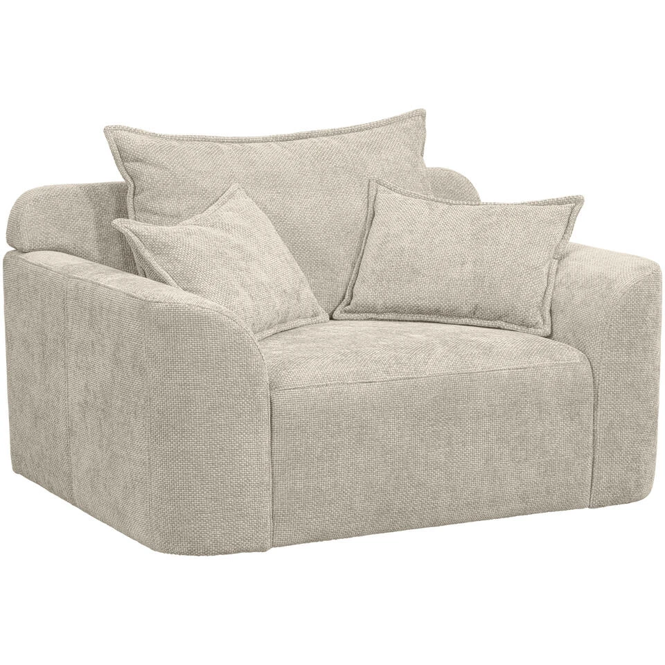 Loveseat Elsa - Stof Eden - Beige 13 Loveseat Elsa - Stof Eden - Beige - Afbeelding 11