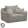 Loveseat Elsa - Stof Eden - Taupe 2 Loveseat Elsa - Stof Eden - Taupe -Meubelpromotie 10201305