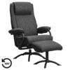 Relaxfauteuil Vincent Incl. Hocker - Stof Bjorn - Antraciet