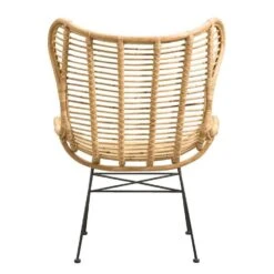 Fauteuil Jasmine - Rotan/metaal - Naturel -Meubelpromotie 10207005 0900