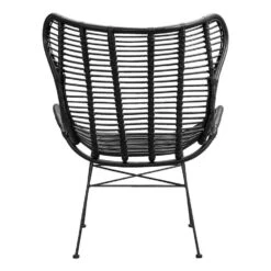 Fauteuil Jasmine - Rotan - Zwart -Meubelpromotie 10207009 0900