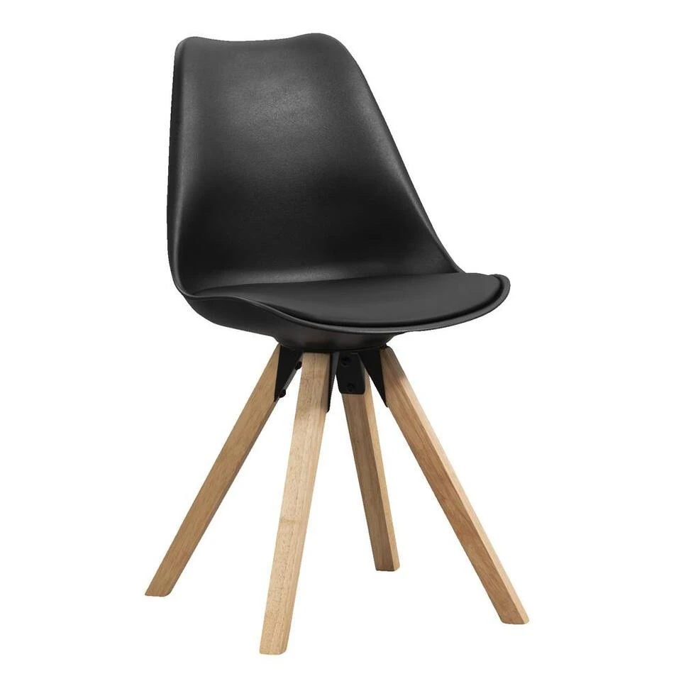 Eetkamerstoel Senja - Zwart - Hout 3 Eetkamerstoel Senja - Zwart - Hout