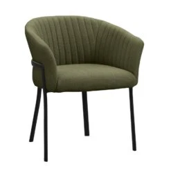 Eetkamerstoel Luigi - Stof - Groen