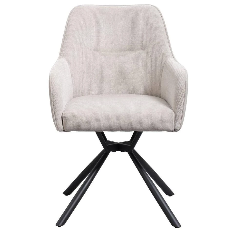 Eetkamerstoel Saar - Beige 4 Eetkamerstoel Saar - Beige - Afbeelding 2