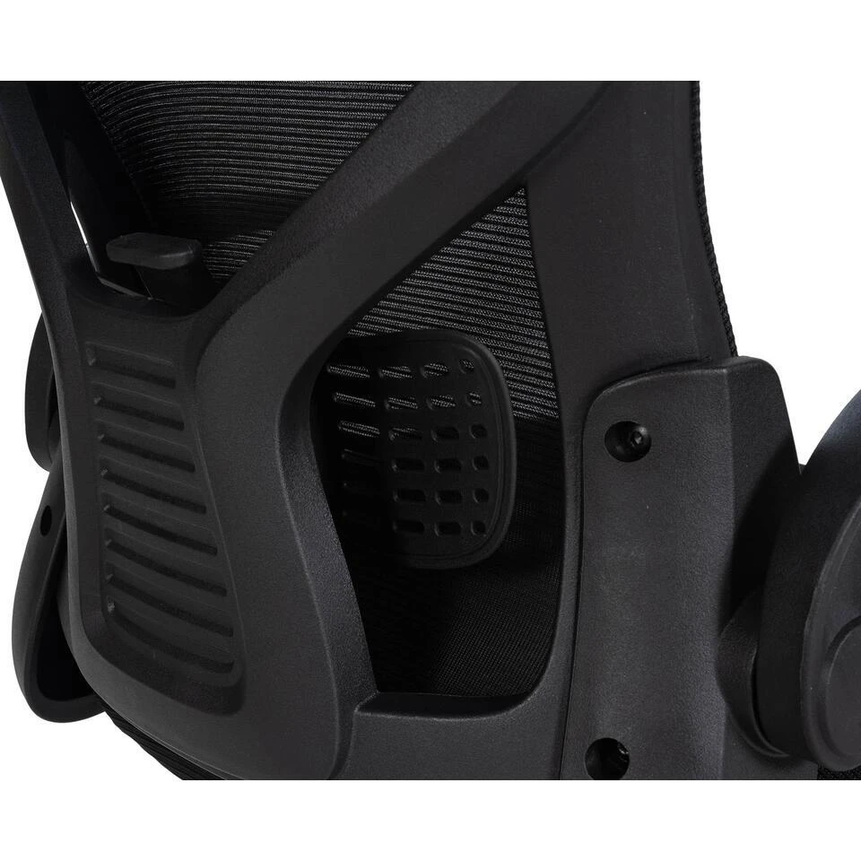 CLP Bureaustoel Hudson Stof - Zwart 6 CLP Bureaustoel Hudson Stof - Zwart - Afbeelding 4