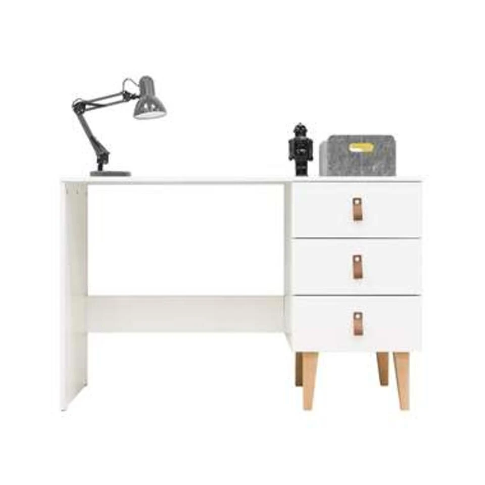 Bopita Indy Bureau - White/Naturel 4 Bopita Indy Bureau - White/Naturel - Afbeelding 2